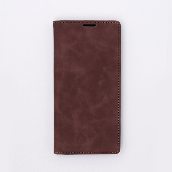 Case for Oppo A78 5G, ERBORD Vintage, wallet with flap, coffee
