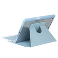 Keyboard case for iPad 11" 2025 A16 (11 gen.) / iPad 10.9" 2022 (10 gen.), Rotary 360° Leather, light blue