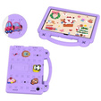 Children's case for Samsung Galaxy Tab A9+, Cute Patterns, with stand, purple