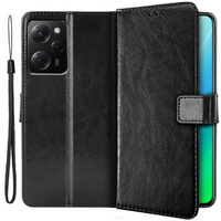 Flip case for Xiaomi Poco X5 Pro 5G, Wallet, black