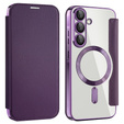 Flip case for Samsung Galaxy A26, RFID Wallet MagSafe CamShield, purple