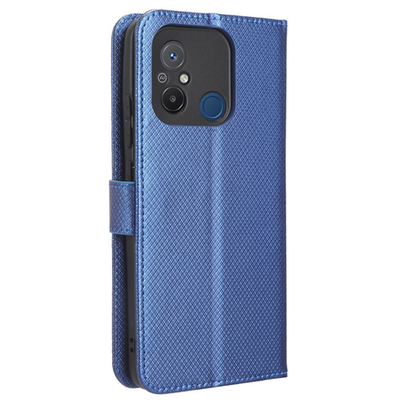 Flip case for Xiaomi Redmi 12C, Wallet, Smart Magnet, blue
