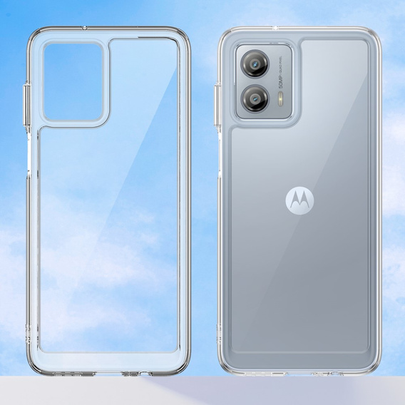 Case for Motorola Moto G53 5G, Fusion Hybrid, transparent