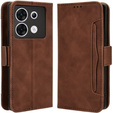 Flip case for Infinix Zero 30 5G, Card Slot, brown
