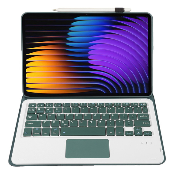 Keyboard case for Xiaomi Pad 7 / 7 Pro, TouchPad, green