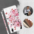 Flip case for Samsung Galaxy A14 4G/5G, Wallet, tree, white