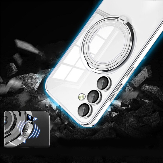 Magnetic Case for Samsung Galaxy A54 5G, for MagSafe, silver