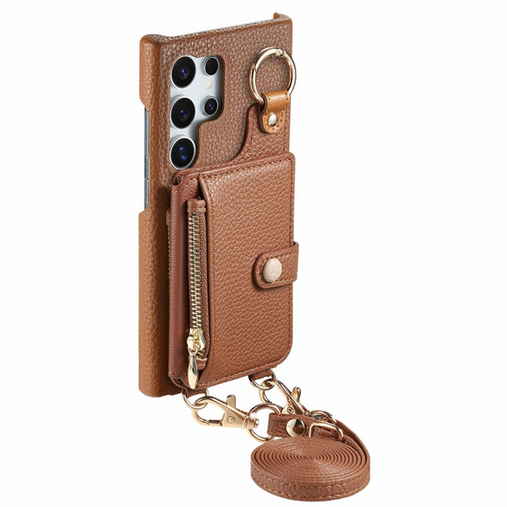 Case for Samsung Galaxy S25 Ultra, GKK Leather, black