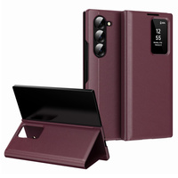 Flip case for Samsung Z Fold5 5G, Smart View Wallet, maroon