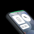 Case for Nothing Phone 3A Pro, Fusion Hybrid, transparent / black