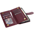 Flip case for Samsung Galaxy A56 5G, Rhombus Crossbody Leather, maroon