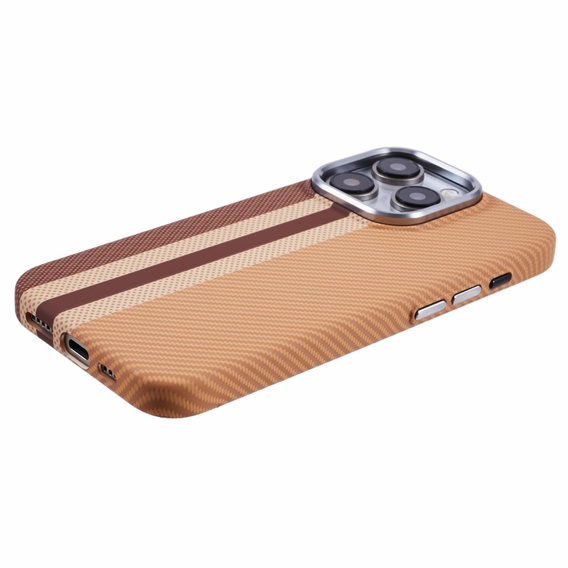 MagSafe's iPhone 13 Pro Max Case, Carbon Fiber, yellow