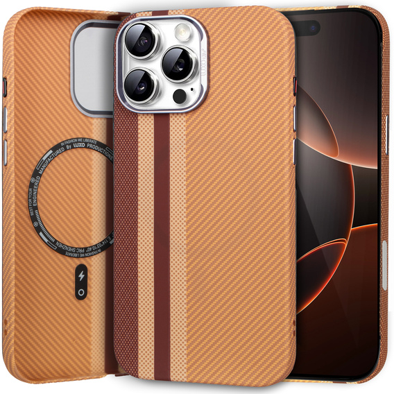 MagSafe's iPhone 16 Pro Max Case, Carbon Fiber, yellow