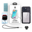 IP68 Waterproof Case for iPhone 16 Pro Max, SHELLBOX MagSafe, black
