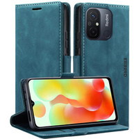 Case for Xiaomi Redmi 12C, ERBORD Vintage, wallet with flap, blue