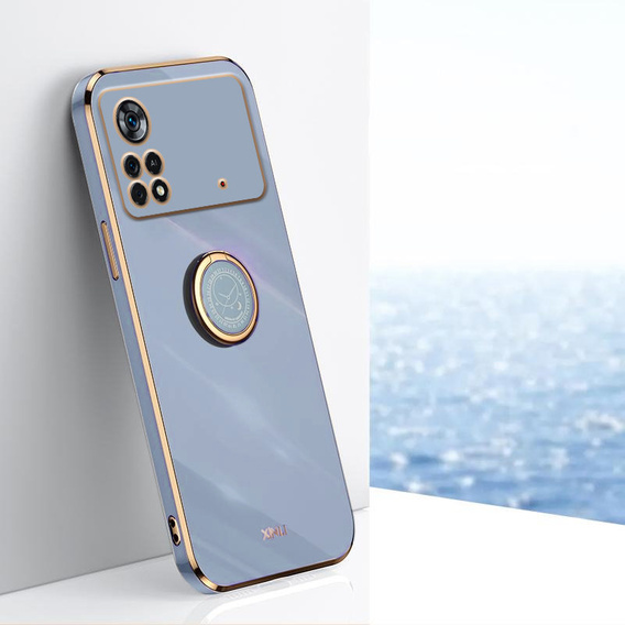 Case for Xiaomi Poco X4 Pro 5G, Electro Ring, blue