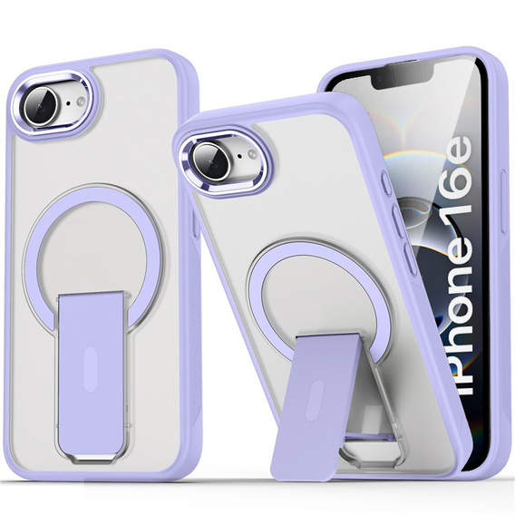 Case for Iphone 16E, Kickstand Matt Case, for MagSafe, purple