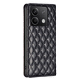 Flip case for Xiaomi Redmi Note 13 5G, Wallet, BINFEN COLOR, black