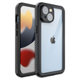 IP68 Waterproof Case for iPhone 15, Redpepper, black