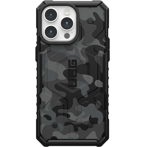 Urban Armor Gear Case for iPhone 15 Pro Max, Pathfinder MagSafe Camo, black