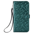 Flap case for Oppo Reno 14F, Wallet Rhombus, green