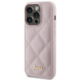 Guess Quilted Metal Logo Case for iPhone 15 Pro