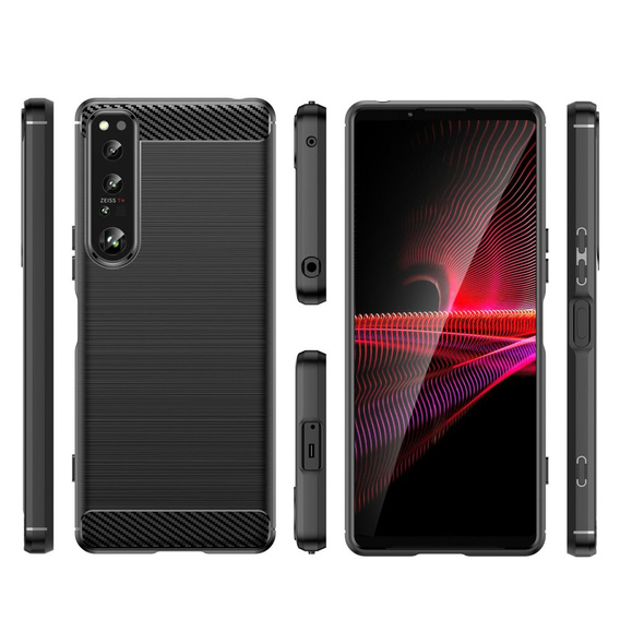 Case for Sony Xperia 1 IV, Carbon, black