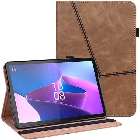 Case for Lenovo Tab P11 Gen 2 TB350FU TB350XU 11.5", Classic, with space for stylus, brown