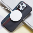 Case for iPhone 16 Pro, Aramid Fiber MagSafe, black 