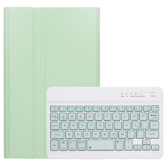 Case + keyboard Samsung Galaxy Tab A7 Lite 8.7 T220 / 225, light green