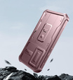 Armored case for Samsung Galaxy A35, Dexnor Full Body (Two Frames), pink rose gold