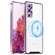 Camera Protection Case for Samsung Galaxy S20 FE, CamShield MagSafe, transparent / purple