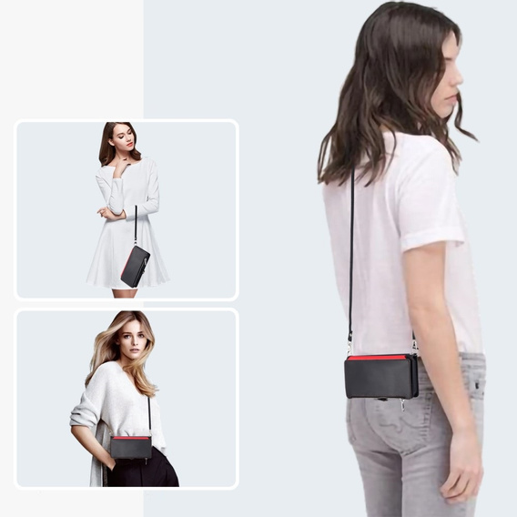 Flip case for Xiaomi Redmi 14C / Xiaomi Poco C75, Wallet Zipper Pocket, black