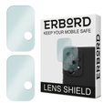 2x ERBORD tempered glass for camera to Samsung Galaxy A13 4G/5G, transparent