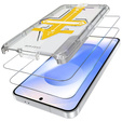 2x Tempered Glass for Samsung Galaxy S24+ Plus / S25+ Plus, ERBORD Easy App 9H Screen Protector