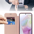 Flip case for Samsung Galaxy A56, RFID Wallet MagSafe CamShield, pink