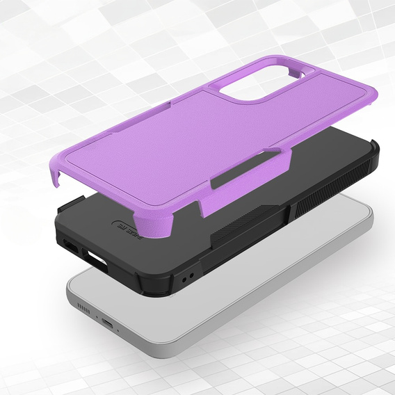 Armored Case for Samsung Galaxy S23 FE, Dual Shockproof, purple