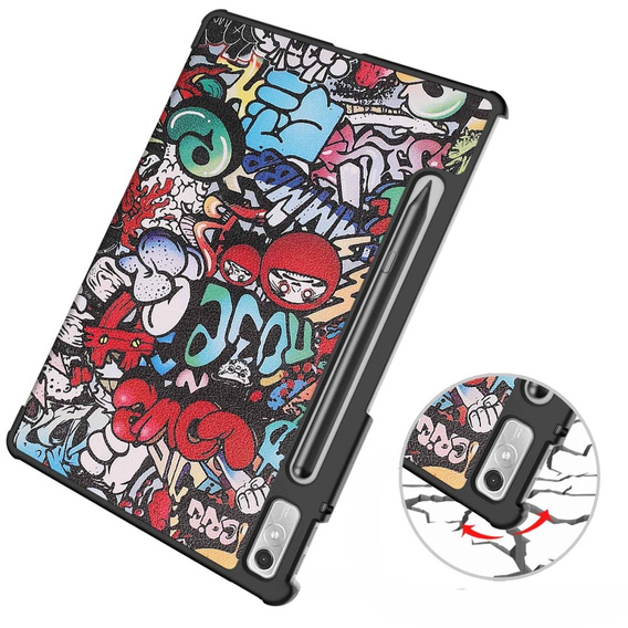 Case for Lenovo Tab P11 Pro Gen 2 TB132FU TB132XU 11.2", with flap, graffiti