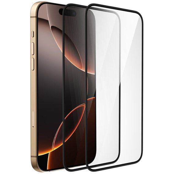 2x Ceramic ERBORD Hybrid Glass for iPhone 17 Pro/17/16 Pro