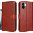 Flip case for Xiaomi Redmi A1 4G / A2 4G, Crazy Horse Wallet, brown