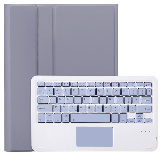 Case + keyboard iPad 10.9 2022 10 Gen, TouchPad Pen Slot, purple
