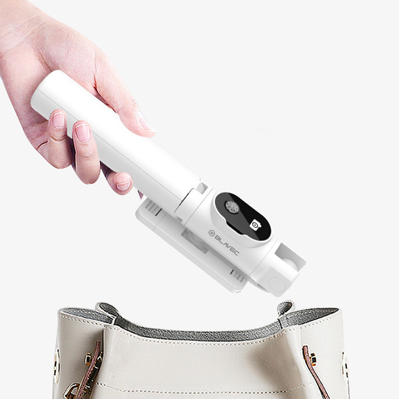 Selfie stick with tripod function and Bluetooth remote control, for smartphones between 6.5 cm and 9.5 cm wide