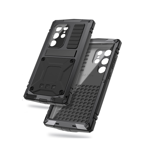Armored case for Samsung Galaxy S24 Ultra, R-JUST, silver