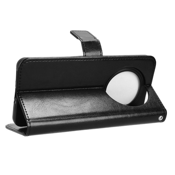 Flip case for Oppo Reno 12FS / 12F, Crazy Horse Wallet, black