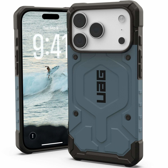 Urban Armor Gear case for iPhone 17 Pro Max, Pathfinder MagSafe, Cloud Blue
