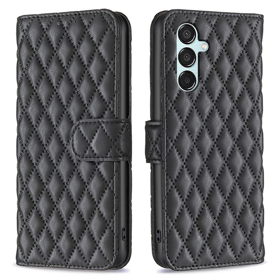 Flip case for Samsung Galaxy M15 5G, Wallet, BINFEN COLOR, black