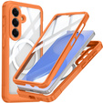Shockproof case with glass, for MagSafe for Samsung Galaxy S26 Plus, orange