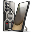 Case for Samsung Galaxy S25 Ultra Tongate MECH MagSafe Series - TiGrey + 9H Tempered Glass