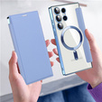 Flip case for Samsung Galaxy S24 Ultra, RFID Wallet MagSafe CamShield, blue
