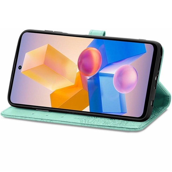 Flip case for Infinix Hot 40i, Mandala, green